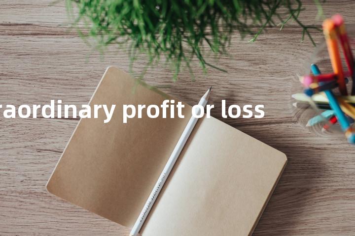 extraordinary profit or loss单词图解，单词释义场景配图