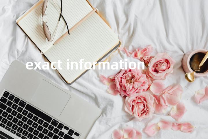 exact information单词图解，单词释义场景配图