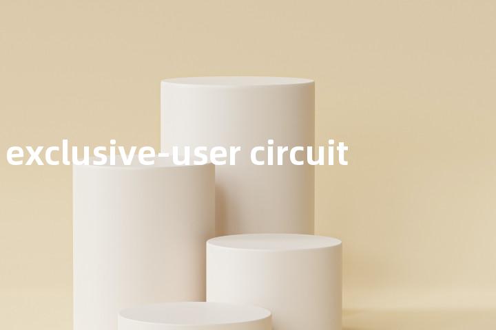 exclusive-user circuit单词图解，单词释义场景配图
