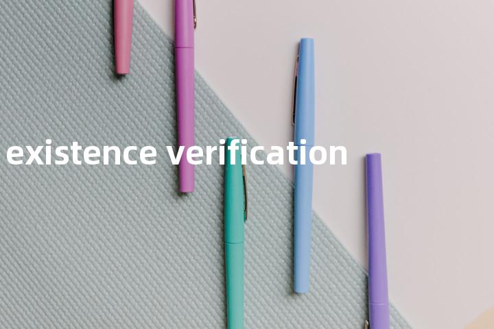 existence verification单词图解，单词释义场景配图