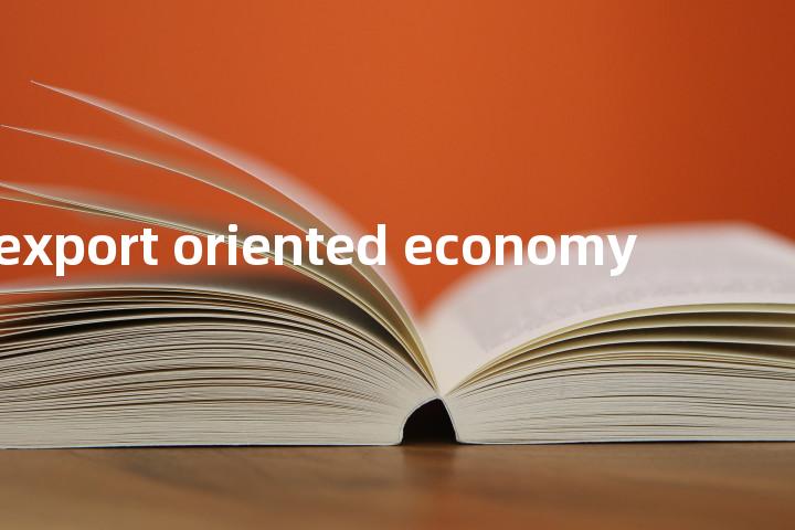 export oriented economy单词图解，单词释义场景配图