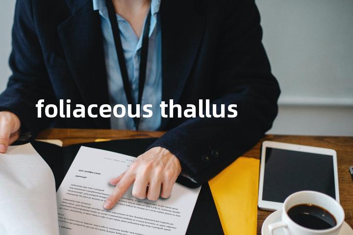 foliaceous thallus单词图解，单词释义场景配图