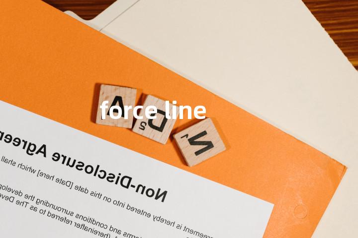 force line单词图解，单词释义场景配图