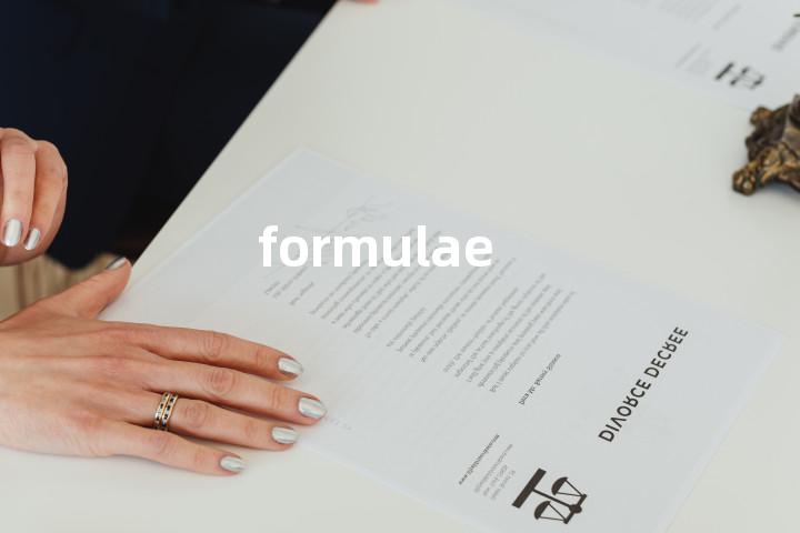 formulae