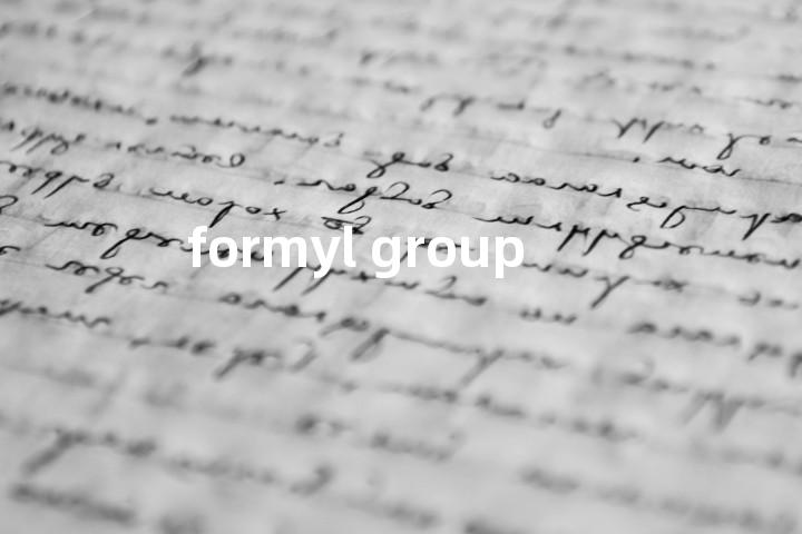 formyl group单词图解，单词释义场景配图