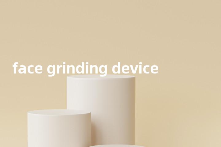 face grinding device单词图解，单词释义场景配图