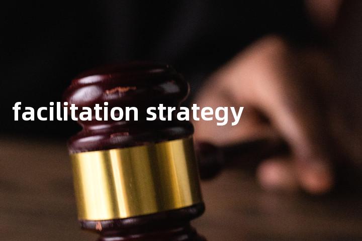 facilitation strategy单词图解，单词释义场景配图