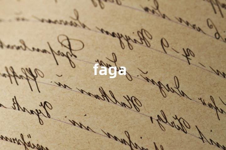 faga单词图解，单词释义场景配图