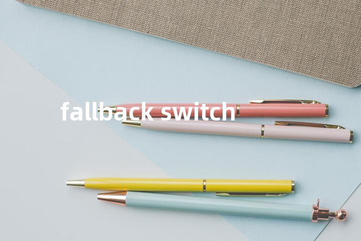 fallback switch单词图解，单词释义场景配图