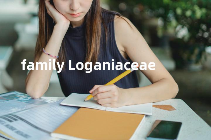 family Loganiaceae单词图解，单词释义场景配图