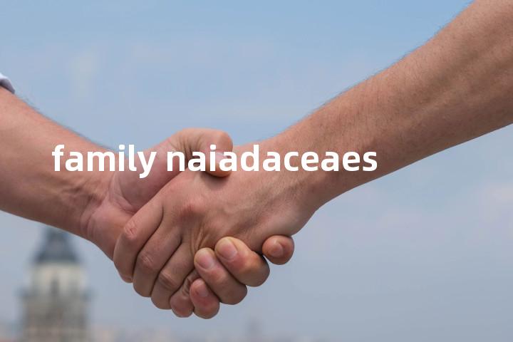 family naiadaceaes单词图解，单词释义场景配图