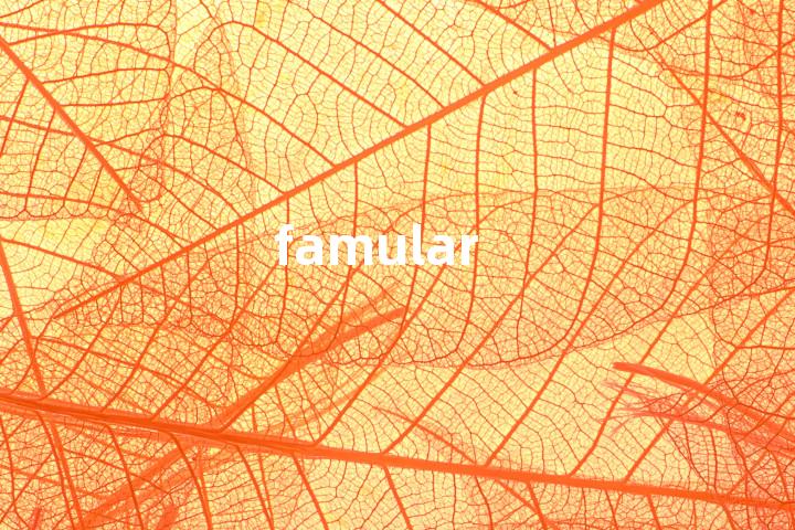 famular单词图解，单词释义场景配图