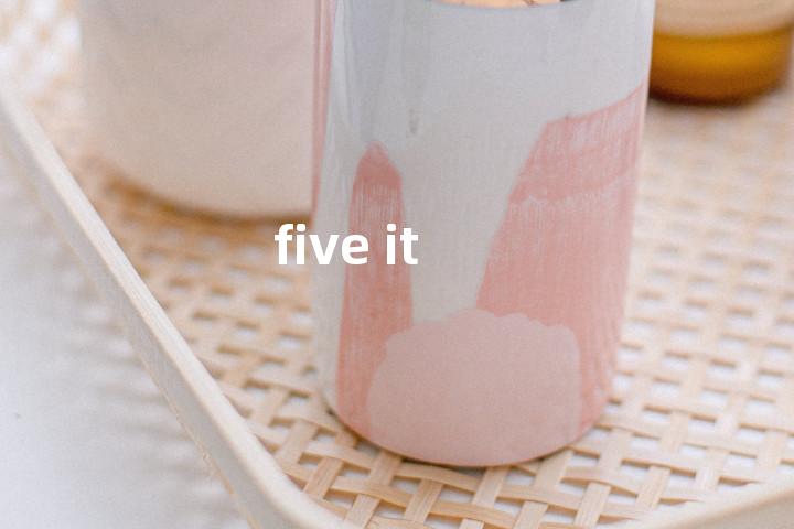 five it单词图解，单词释义场景配图