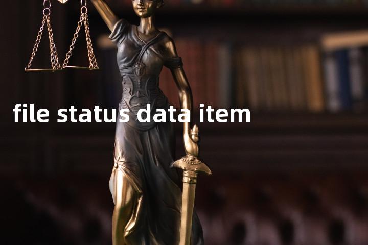file status data item单词图解，单词释义场景配图