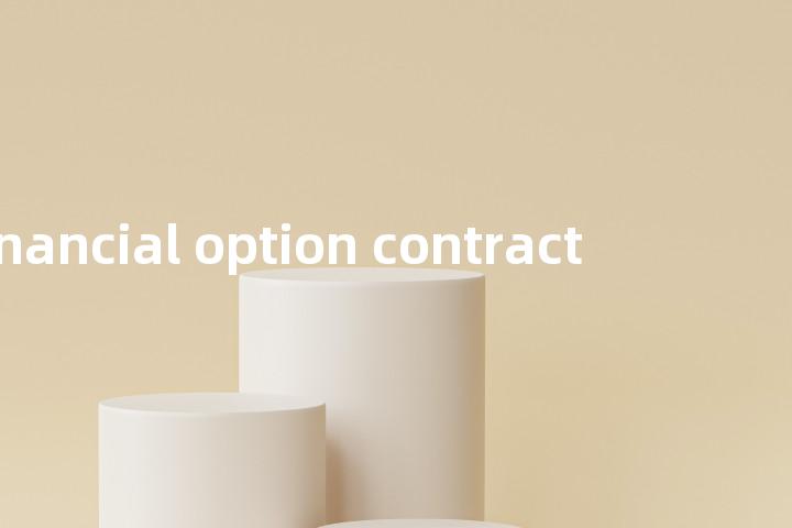 financial option contract单词图解，单词释义场景配图
