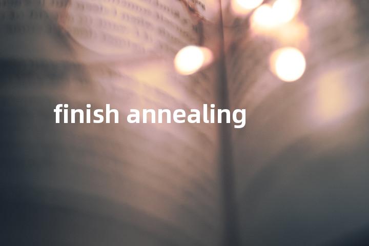 finish annealing单词图解，单词释义场景配图