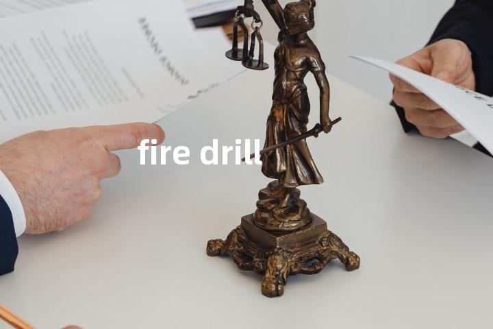 fire drill单词图解，单词释义场景配图