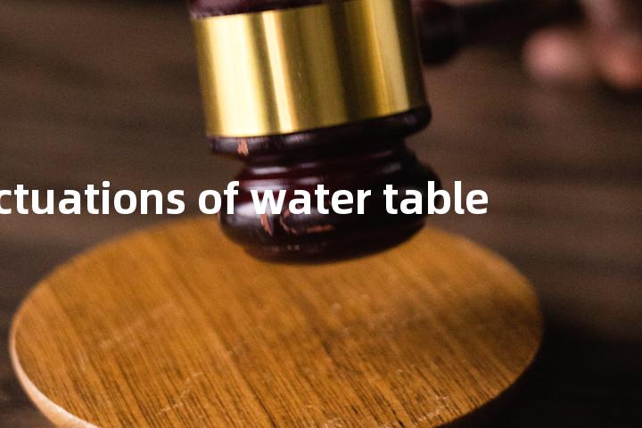 fluctuations of water table单词图解，单词释义场景配图