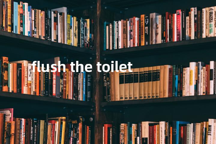 flush the toilet单词图解，单词释义场景配图