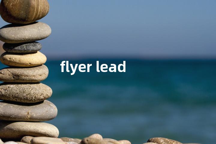 flyer lead单词图解，单词释义场景配图
