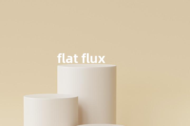 flat flux单词图解，单词释义场景配图