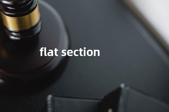 flat section单词图解，单词释义场景配图