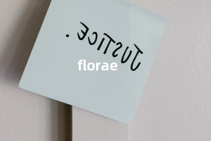 florae单词图解，单词释义场景配图