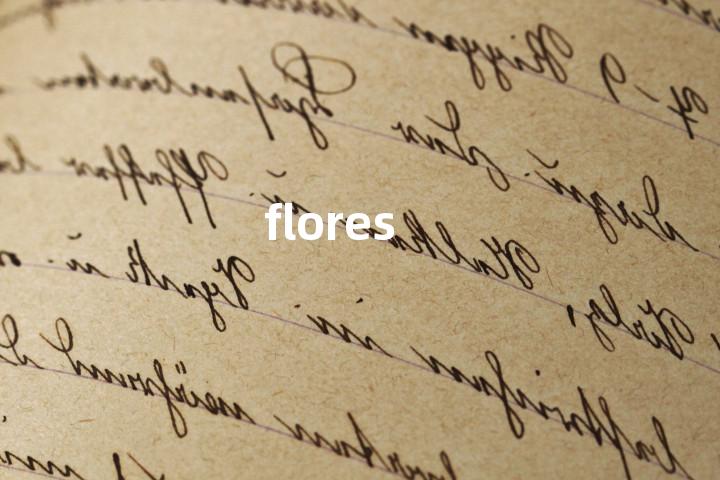 flores单词图解，单词释义场景配图