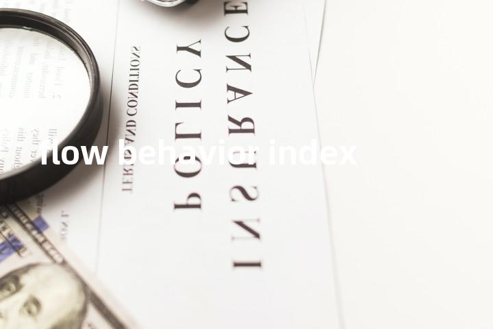flow behavior index单词图解，单词释义场景配图
