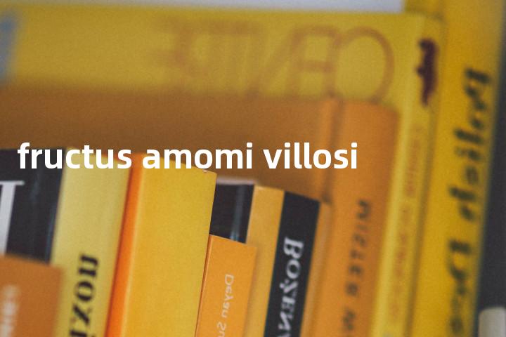 fructus amomi villosi单词图解，单词释义场景配图