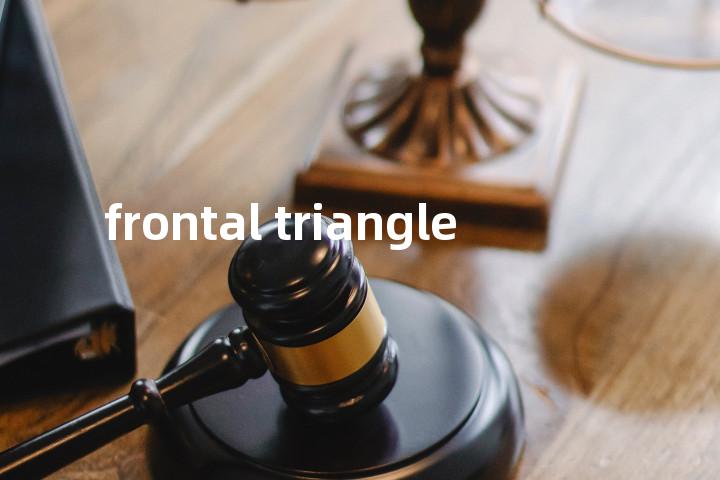 frontal triangle单词图解，单词释义场景配图