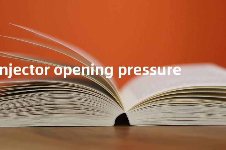 fuel injector opening pressure单词图解，单词释义场景配图