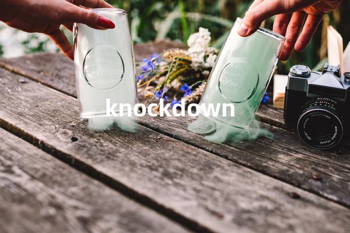 knockdown单词图解，单词释义场景配图