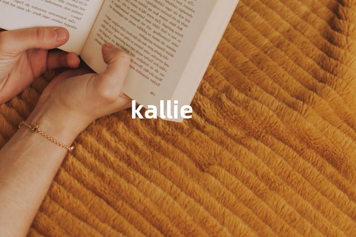 kallie单词图解，单词释义场景配图