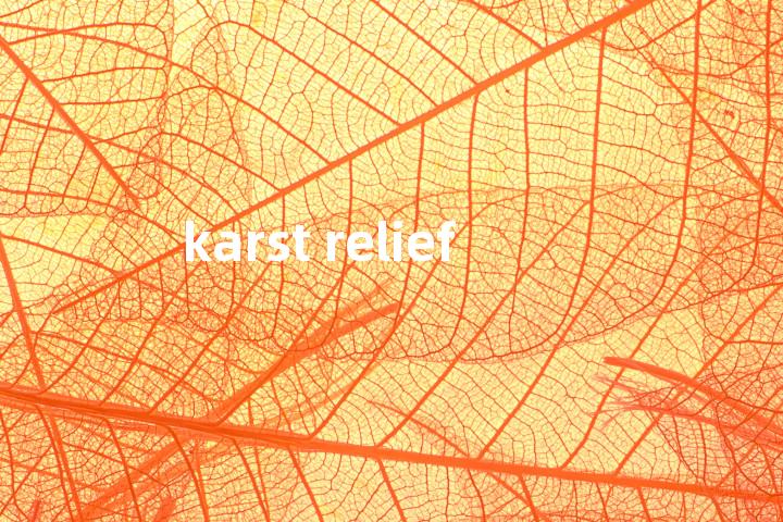 karst relief单词图解，单词释义场景配图