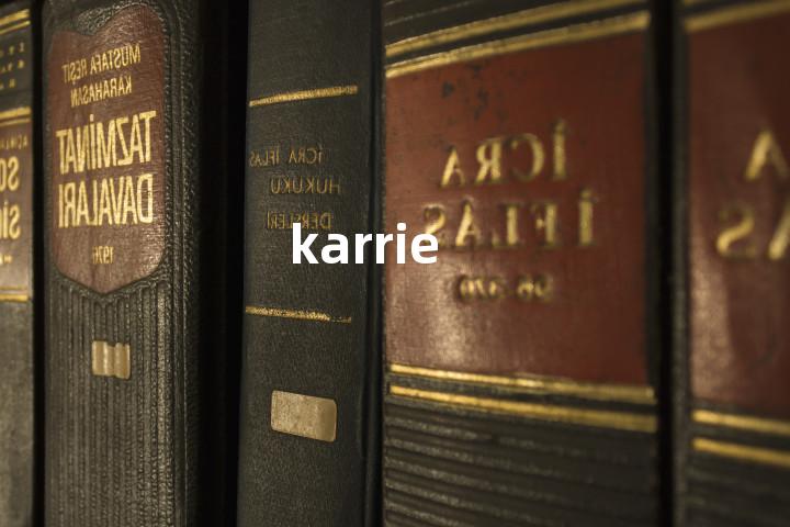 karrie单词图解，单词释义场景配图