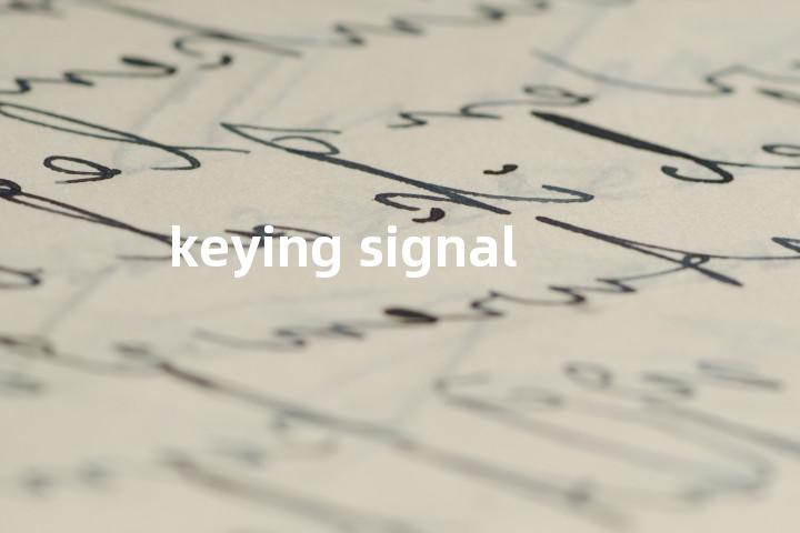 keying signal单词图解，单词释义场景配图