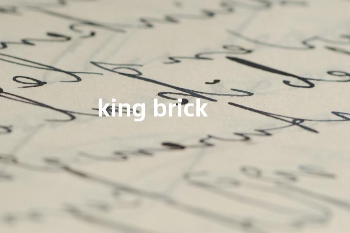 king brick单词图解，单词释义场景配图