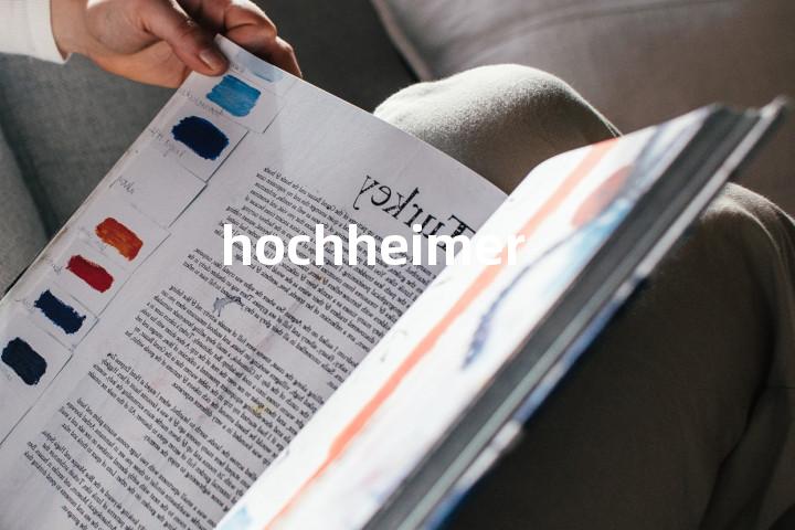 hochheimer单词图解，单词释义场景配图