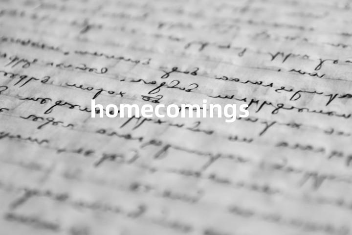 homecomings单词图解，单词释义场景配图