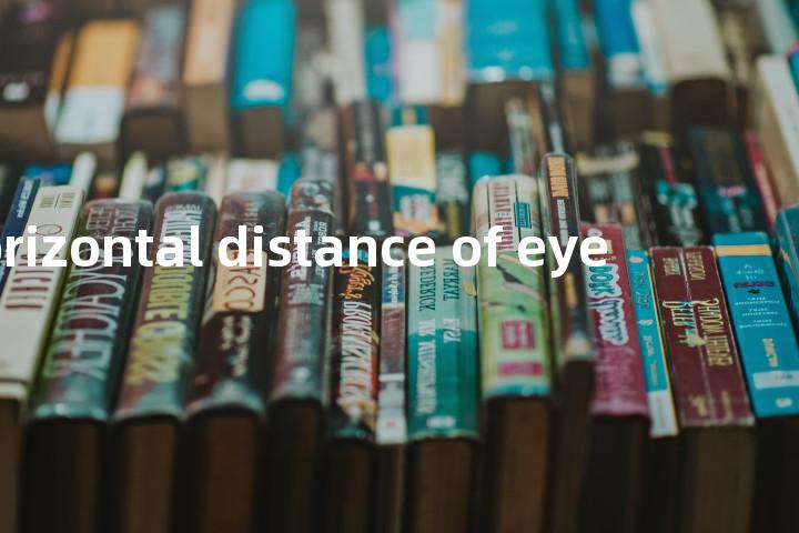 horizontal distance of eye单词图解，单词释义场景配图