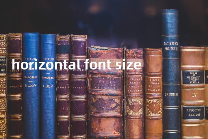 horizontal font size单词图解，单词释义场景配图