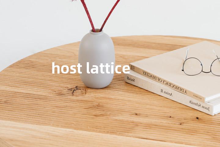 host lattice单词图解，单词释义场景配图