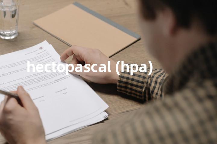 hectopascal (hpa)单词图解，单词释义场景配图