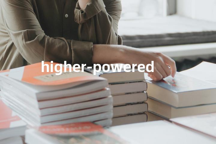 higher-powered单词图解，单词释义场景配图