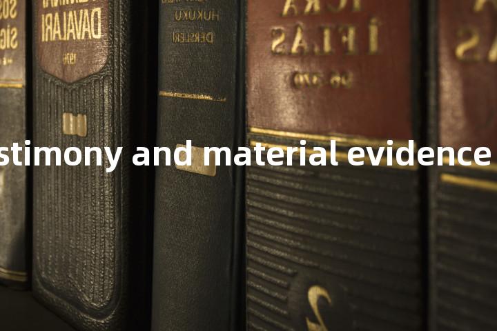 human testimony and material evidence单词图解，单词释义场景配图