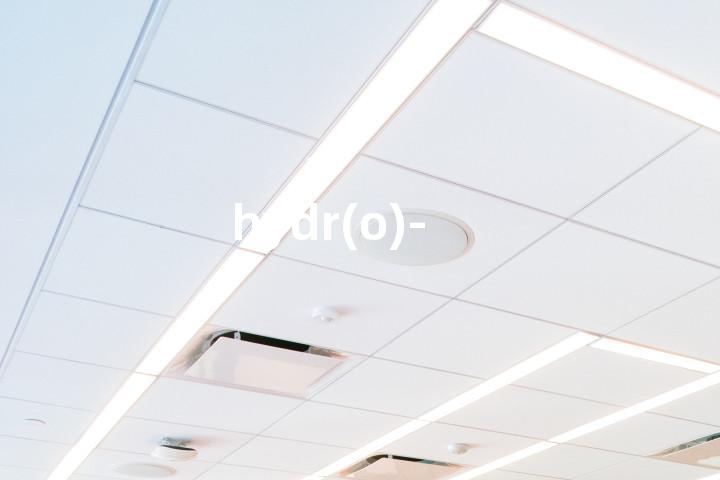 hydr(o)-单词图解，单词释义场景配图