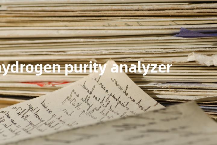 hydrogen purity analyzer单词图解，单词释义场景配图