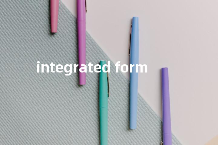 integrated form单词图解，单词释义场景配图