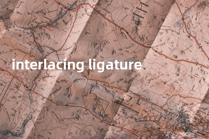 interlacing ligature单词图解，单词释义场景配图
